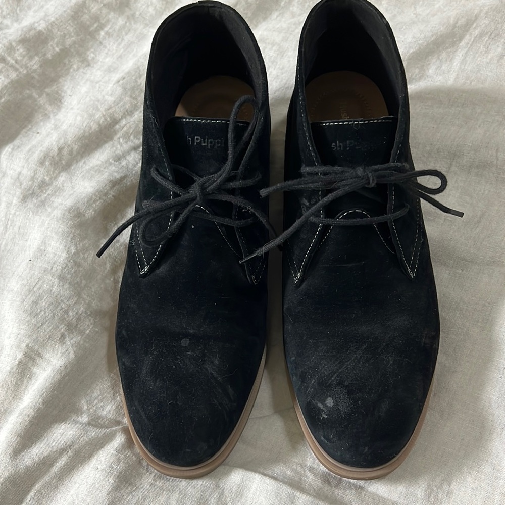 Hush Puppies ankle boots, size10, black, women
